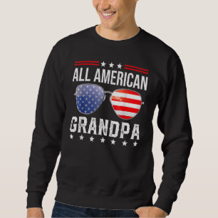 Sweatshirt Toute la famille américaine de grand-père jumelage