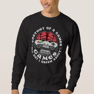 Sweatshirt Toute la journée je rêve à propos de Gamer Gaming