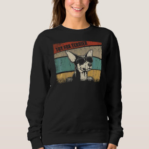Sweatshirt Toy Fox Terrier Chien Cool Simple Vintage Retro St