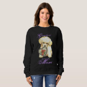 Sweatshirt Toy Poodle Heart Maman (Devant entier)