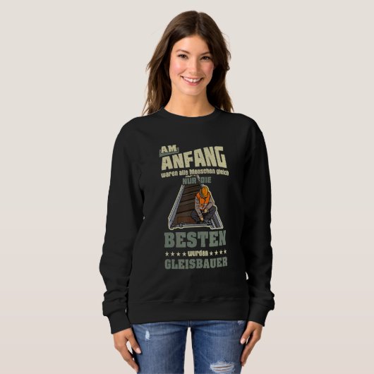 Sweatshirt Track builder rail worker construction employees p (Devant entier)