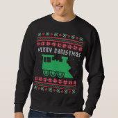 Sweatshirt Train Locomotive laide de Noël (Devant)