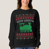 Sweatshirt Train Locomotive laide de Noël (Devant)