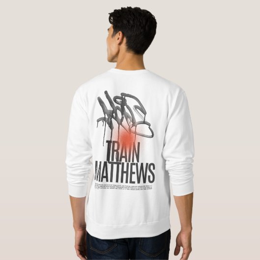 Sweatshirt Train Matthews Gym Spray Paint Long Manche (Dos entier)