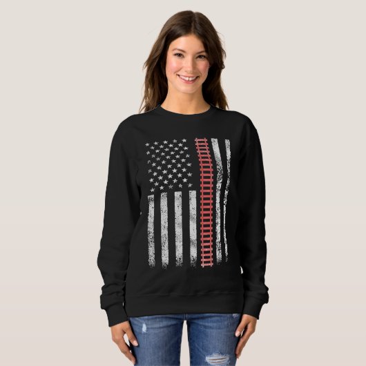 Sweatshirt Train Railway Fan Railfan Model Railroad USA Ameri (Devant entier)