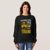 Sweatshirt Train Station  Graphic Saying With Train  10 (Devant entier)