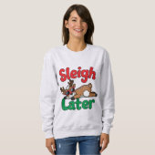Sweatshirt Traîneau plus tard (Devant entier)