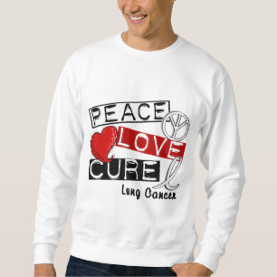 Sweatshirt TRAITEMENT 1 d'AMOUR de PAIX de cancer de poumon
