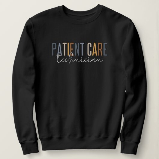 Sweatshirt Traitement des patients Technicien Dons PCT (Design devant)