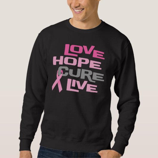 Sweatshirt Traitement d'espoir d'amour vivant (Devant)