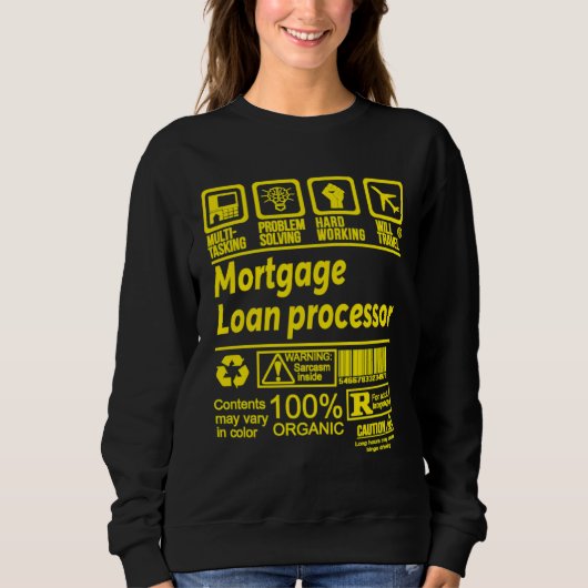 SWEATSHIRT TRAITEUR DE PRÊT HYPOTHÉCAIRE RÉSOUDRE DES PROBLÈM (Devant)