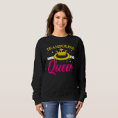 Sweatshirt Trampoline Queen Jumping Trampoliner Trampolining (Devant entier)