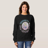 Sweatshirt Tranquillité Cristaux de guérison Pastel Colors D (Devant entier)