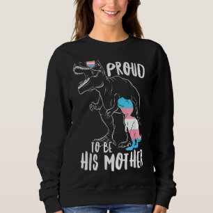 Sweatshirt Trans Dinosaur Fier Sa Mère Transgenre Mamasa