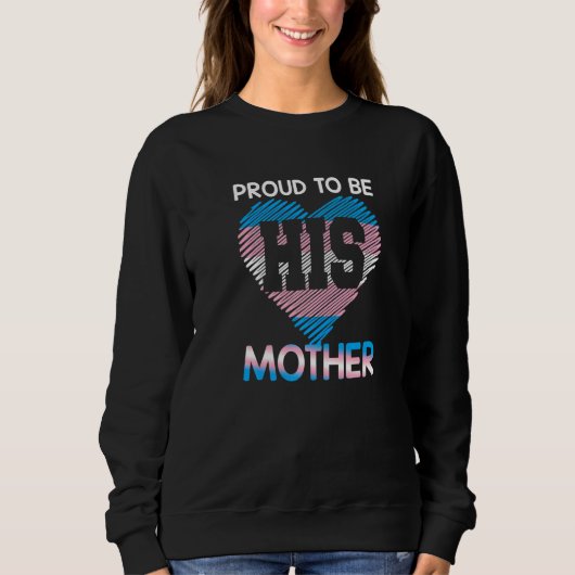 Sweatshirt Trans Maman Trans Fierté Drapeau Transgenre Mère L (Devant)