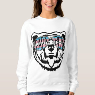 Sweatshirt Trans Papa ours Fier Papa Ally Transgenre Arc-en-c