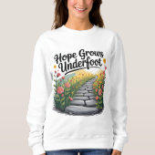 Sweatshirt Transformation du chemin fleuri (Devant)