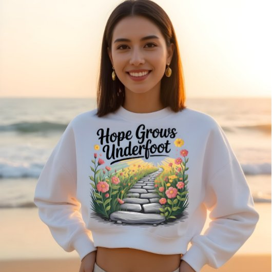 Sweatshirt Transformation du chemin fleuri