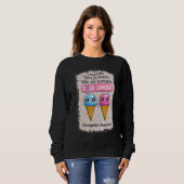 Sweatshirt Transgender Awareness Cute Ice Creams  Saying (Devant entier)