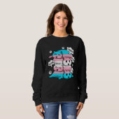 Sweatshirt Transgender Flag They Their Them Meow  Cat  LGBT (Devant entier)