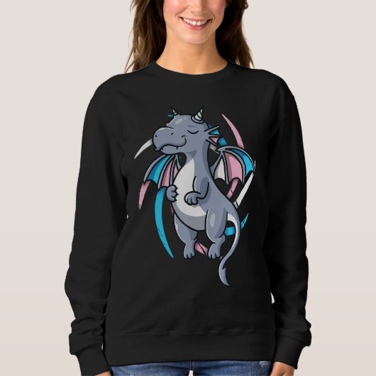 Sweatshirt Transgender Pride Stuff Trans Dragon Video Jeu Lg (Devant)