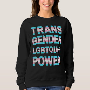 Sweatshirt Transgenre Lgbtqia Power Hommes Femmes Rainbow Pri