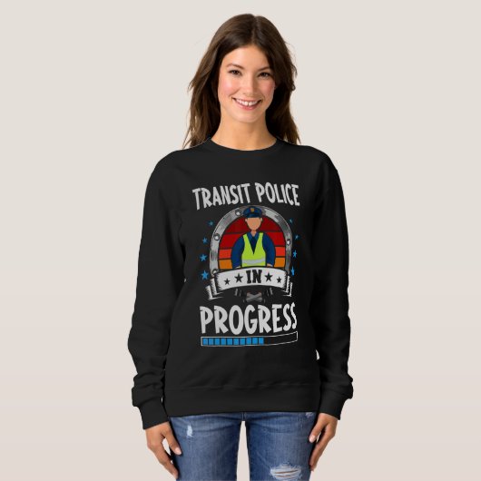 Sweatshirt Transit Police In Progress Trainee Student (Devant entier)