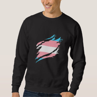 Sweatshirt Transsexual Flag Half Transgender Vintage Flag Tra