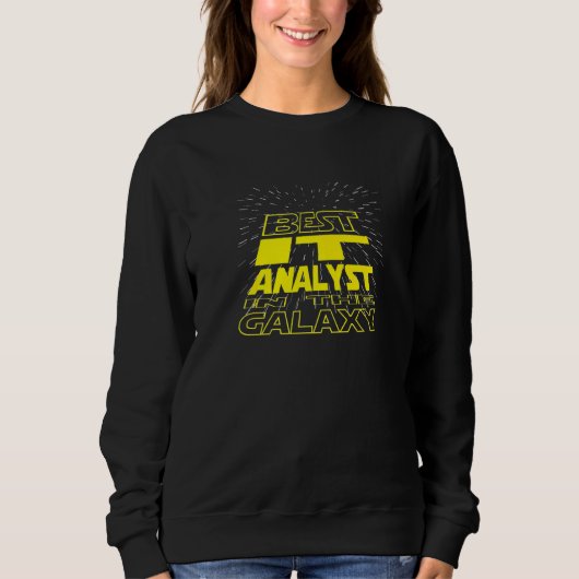 Sweatshirt Travail Cool Galaxy Analyste informatique (Devant)