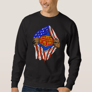 Sweatshirt Travail de héros de super ingénieur de recherche