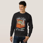 Sweatshirt Travail De L'Employé À Domicile Du Mois Depuis Mar (Devant entier)