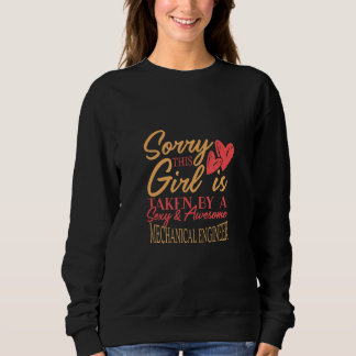 Sweatshirt Travail d'ingénieur mécanique, mari femme disant e