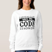 Sweatshirt Travail du code (Devant)