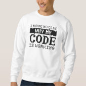 Sweatshirt Travail du code (Devant)