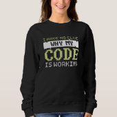 Sweatshirt Travail du code (Devant)
