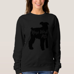 Sweatshirt Travail du nez Pittie Terrier Chien Silhouette