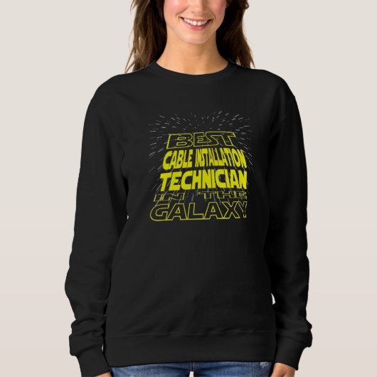 Sweatshirt Travail Galaxy Cool de technicien d'installation p (Devant)