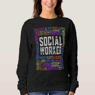 Sweatshirt Travail social amusant Mois des travailleurs socia