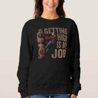 Sweatshirt Travailler Le Bois Devenir Élevé Est Mon Travail L