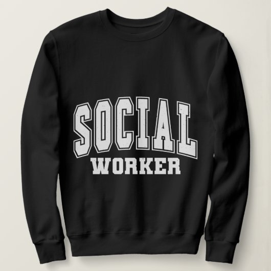 Sweatshirt Travailleur Social (Design devant)