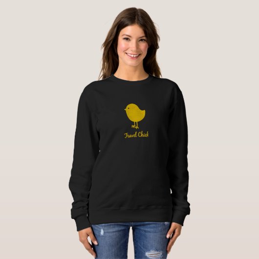 Sweatshirt Travel Chick Graphic (Devant entier)