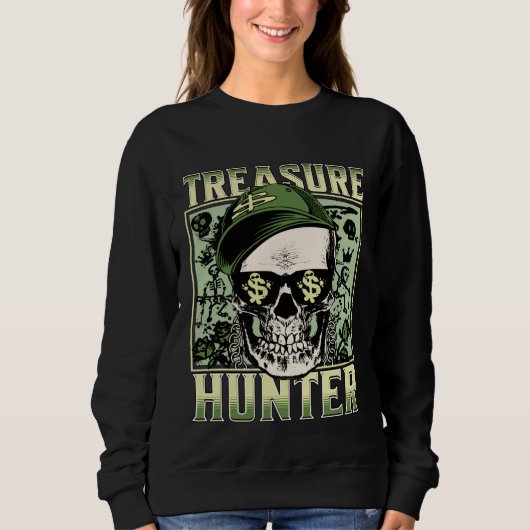 Sweatshirt Treasure Hunter Metal detector Graffiti Detectoris (Devant)