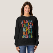 Sweatshirt Treat People With Kindness Hippie Tie Dye Cool TPW (Devant entier)