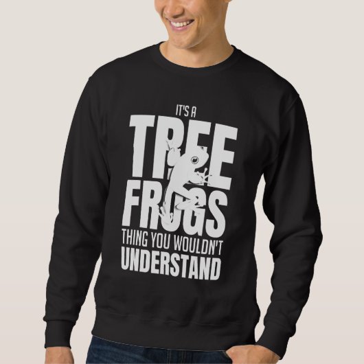 Sweatshirt Tree Frog Pet Habitat Terrarium Care Eggs Tank Foo (Devant)