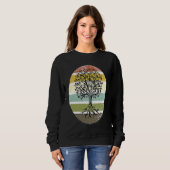 Sweatshirt Tree of life Retro Nature Outdoor (Devant entier)