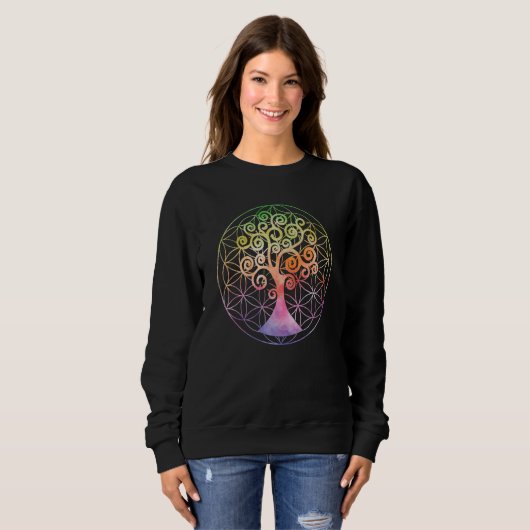 Sweatshirt Tree of Life Tree of Life Celtic Symbol (Devant entier)