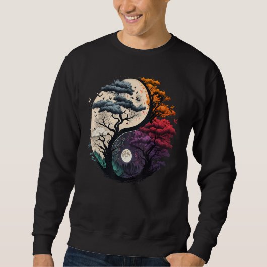 Sweatshirt Tree of Life Yin Yang (Devant)