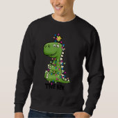 Sweatshirt Tree Rex Dinosaur Christmas Costume Xmas Tree Ligh (Devant)