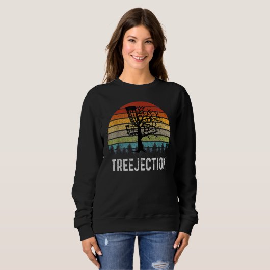 Sweatshirt Treejection Funny Disc Golf Frisbee For Men Women (Devant entier)