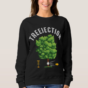 Sweatshirt Treejection Funny Disque Golf Lecteur Frisbee Golf